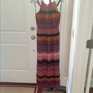 LOFT Multicolor Striped Dress